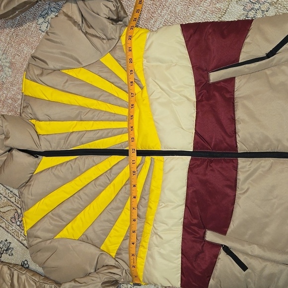 WeSC Vegan Landscape Puffer Jacket with High Collar Quilted Design Size Small - Picture 13 of 16